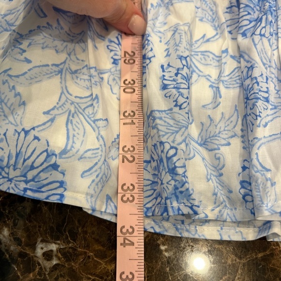 NWT J. Marie Palmer V-Neck long sleeve dress- Blue Floral- Size Small - Picture 10 of 11